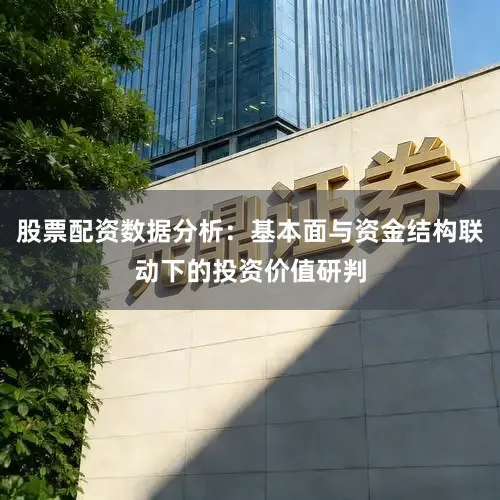股票配资数据分析：基本面与资金结构联动下的投资价值研判