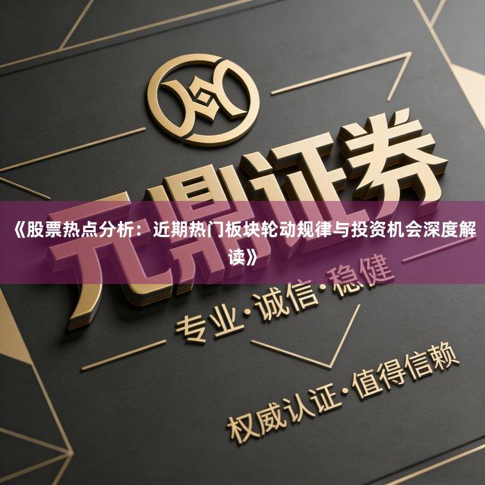 《股票热点分析：近期热门板块轮动规律与投资机会深度解读》