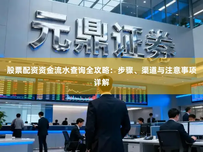 股票配资资金流水查询全攻略：步骤、渠道与注意事项详解