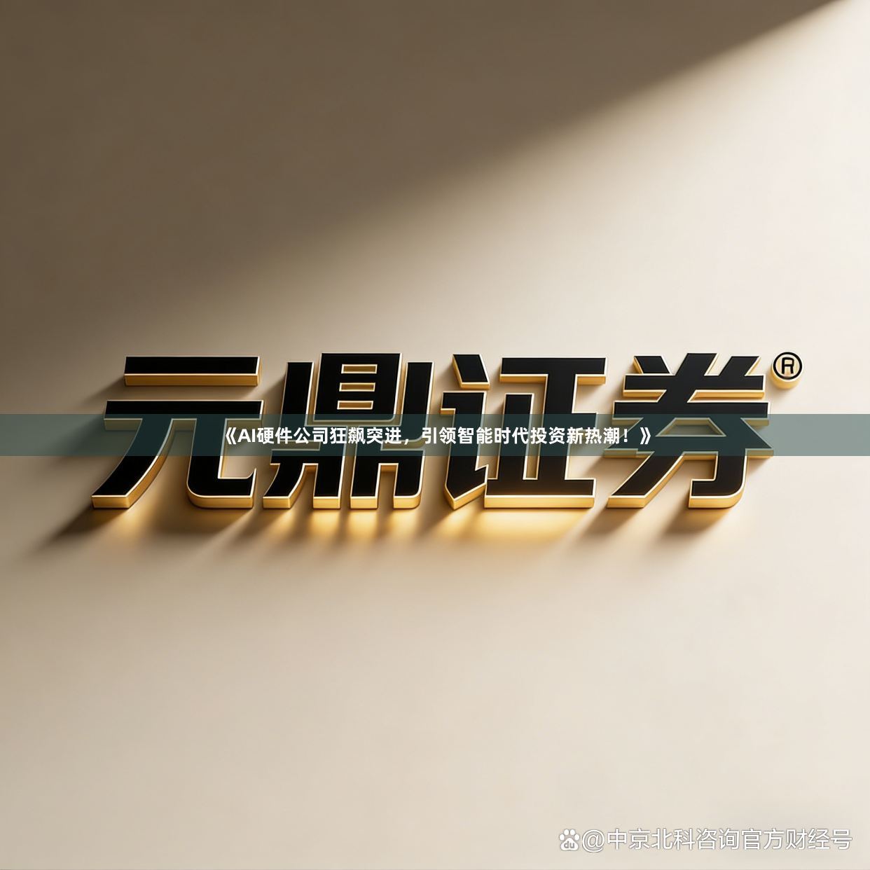 《AI硬件公司狂飙突进，引领智能时代投资新热潮！》