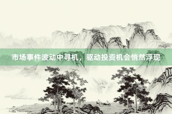 市场事件波动中寻机，驱动投资机会悄然浮现
