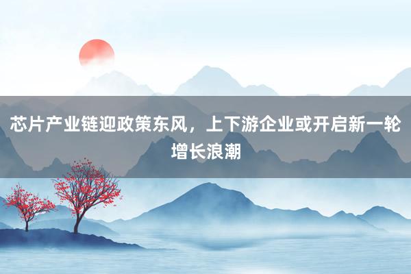 芯片产业链迎政策东风，上下游企业或开启新一轮增长浪潮