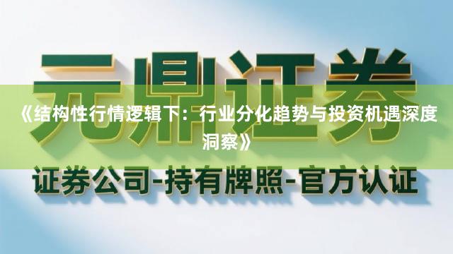 《结构性行情逻辑下：行业分化趋势与投资机遇深度洞察》